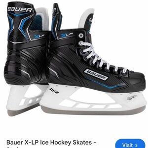 Bauer X-LP Black and Blue Ice Hockey Skates size 9